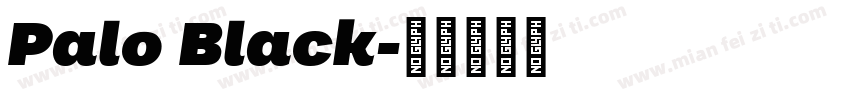 Palo Black字体转换